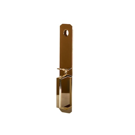 Dormakaba Dormakaba Commercial Hardware Thumbpiece Escutcheon Pull Trim Less Cylinder Bright Brass Finish QET165605LC